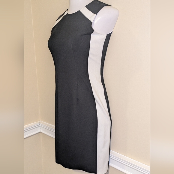 Calvin Klein Black and White Sleeveless Dress - Picture 5 of 10